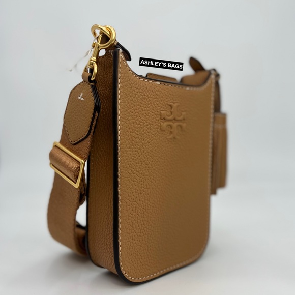 Tory Burch Thea Cellphone Crossbody In Tiramisu - Picture 4 of 9